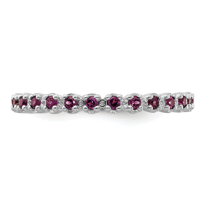Sterling Silver Rhodolite Garnet Ring
