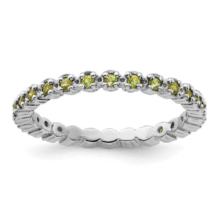 Sterling Silver Peridot Ring