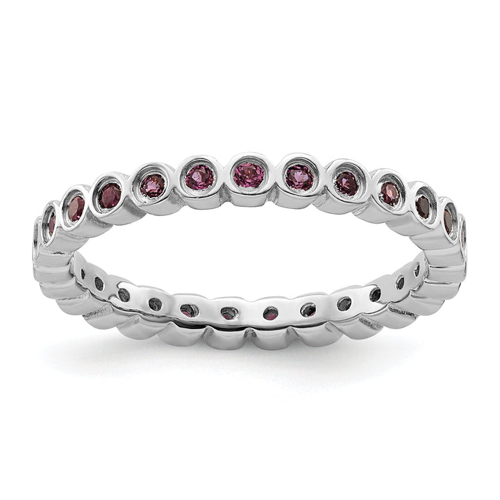 Sterling Silver Rhodolite Garnet Ring