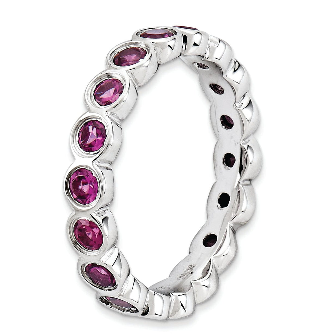 Sterling Silver Rhodolite Garnet Ring