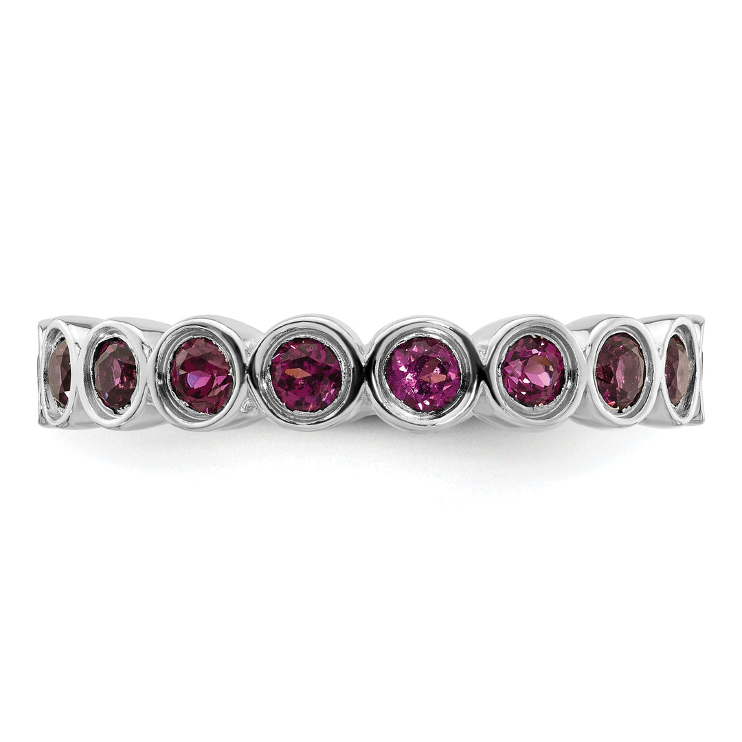 Sterling Silver Rhodolite Garnet Ring