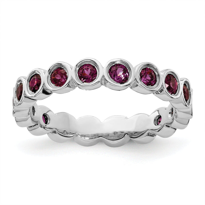 Sterling Silver Rhodolite Garnet Ring