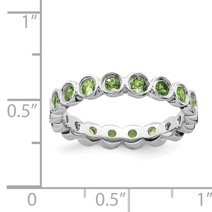 Sterling Silver Peridot Ring