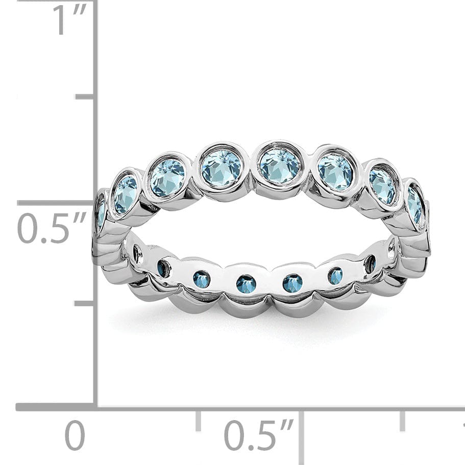 Sterling Silver Blue Topaz Ring