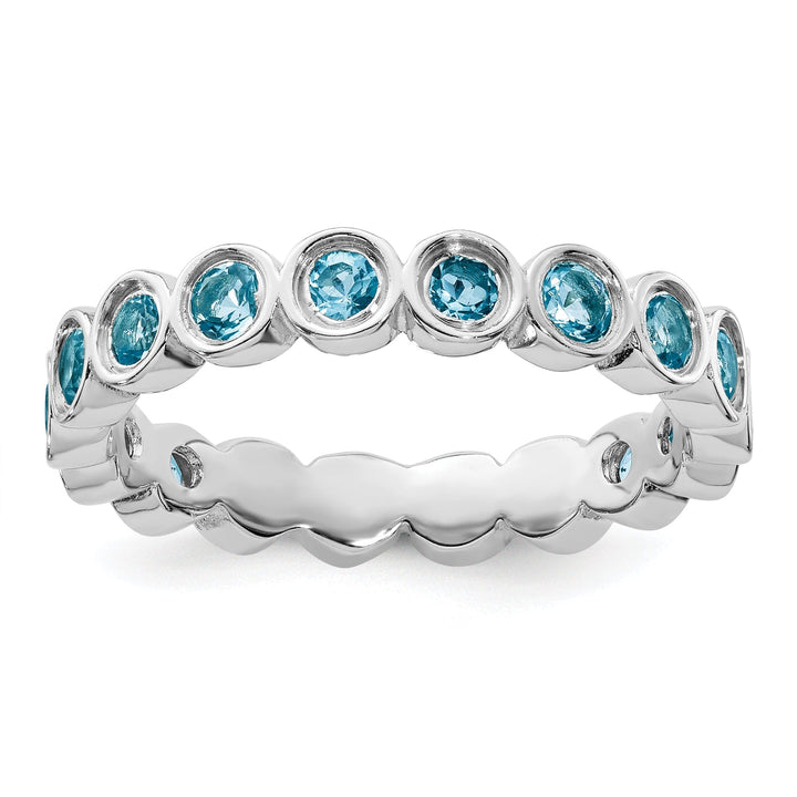 Sterling Silver Blue Topaz Ring