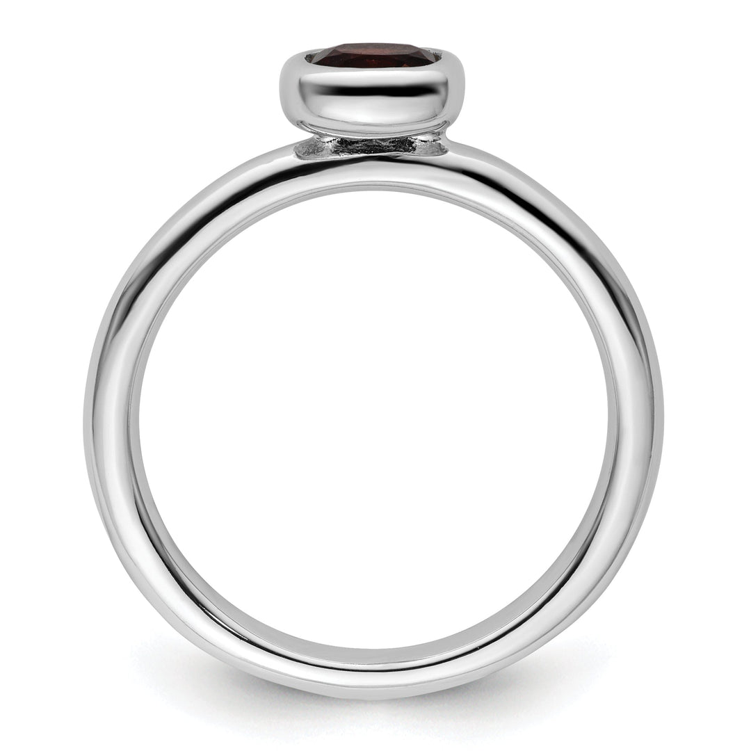 Sterling Silver Stackable Expressions Garnet Ring