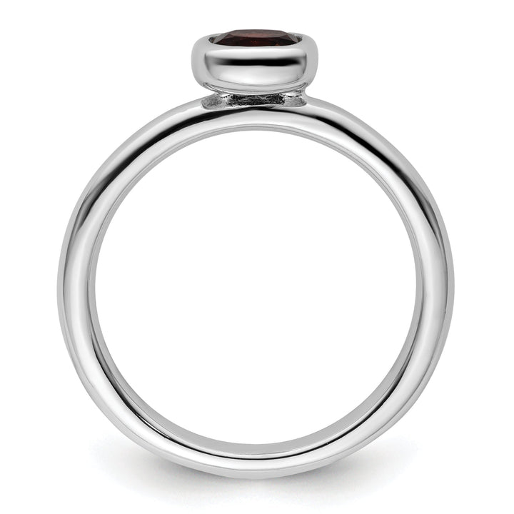 Sterling Silver Stackable Expressions Garnet Ring