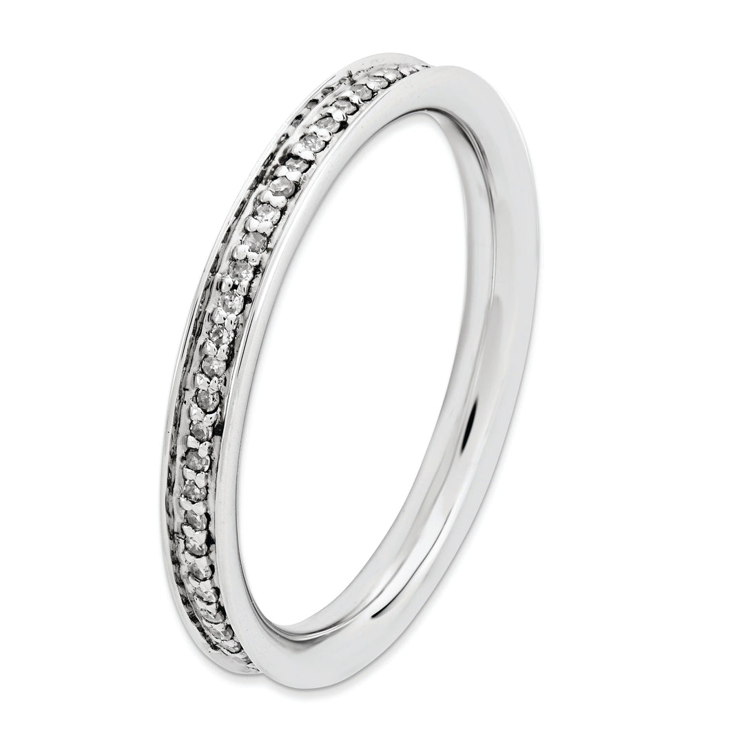 Sterling Silver Stackable Expressions Diamond Ring