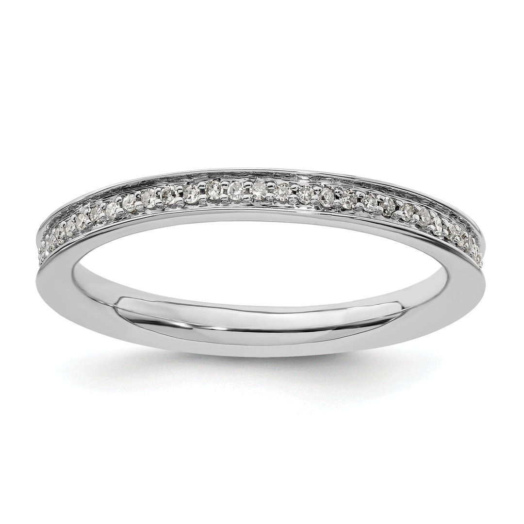 Sterling Silver Stackable Expressions Diamond Ring