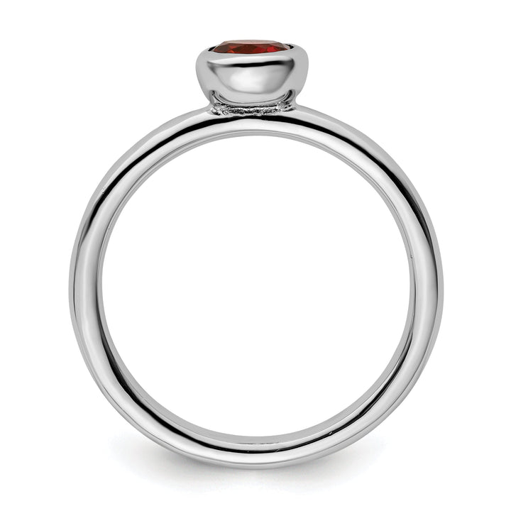 Sterling Silver Stackable Expressions Garnet Ring