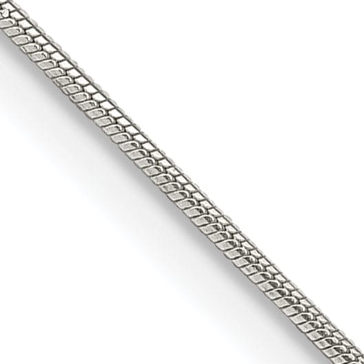 Silver Polish Solid 0.80-mm Round Snake Chain