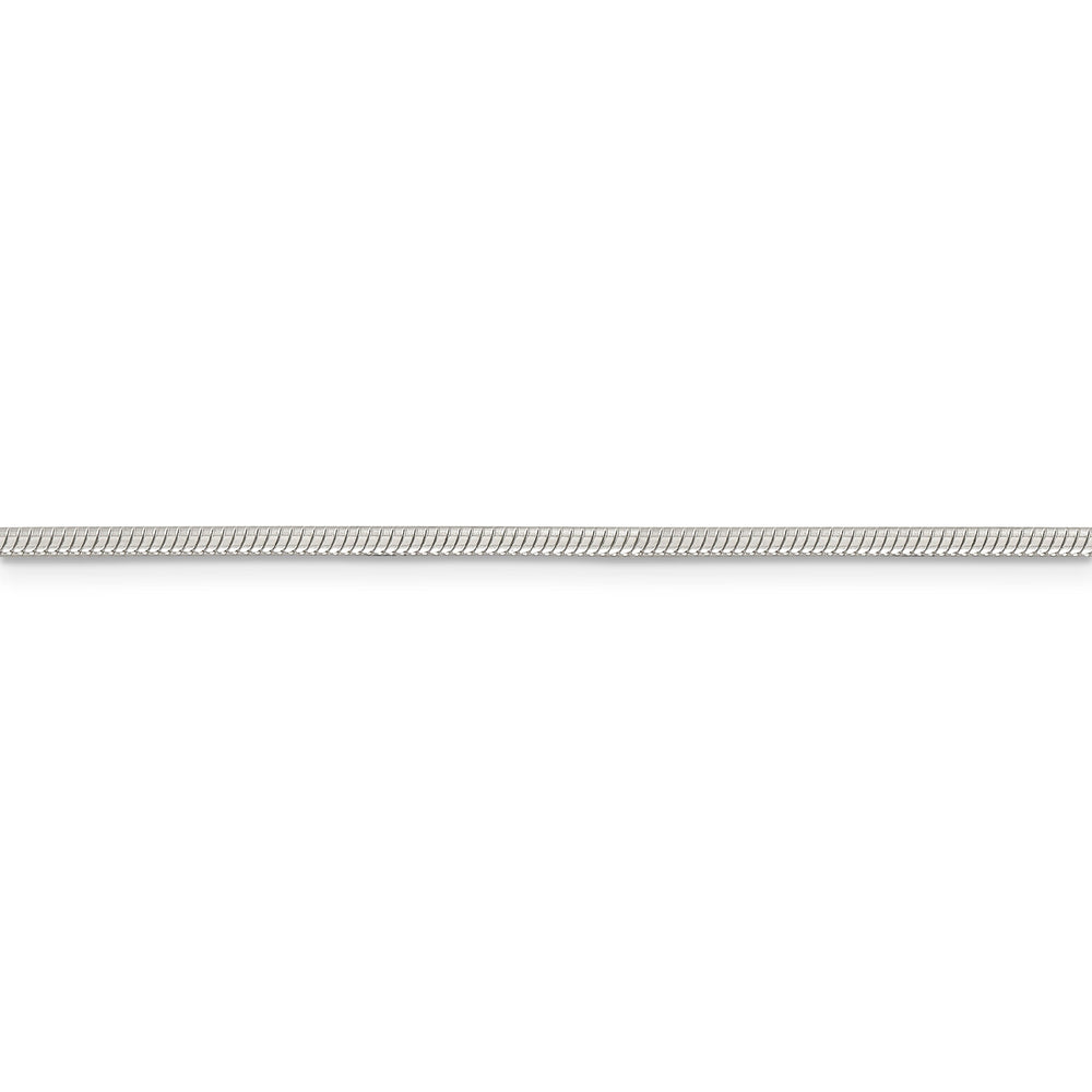 Silver Polish Solid 1.75-mm Round Snake Chain