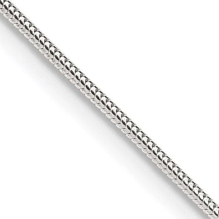 Silver Polished 1.20-mm Round Snake Chain