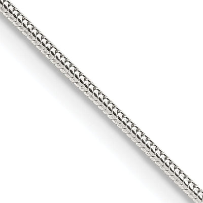 Silver Polished 1.20-mm Round Snake Chain at $ 9.77 only from Jewelryshopping.com