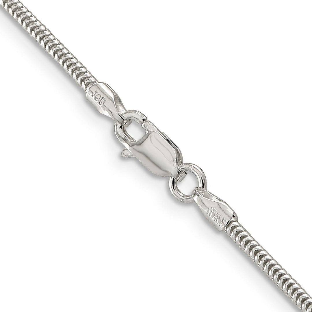 Silver Polished 1.60-mm Round Snake Chain