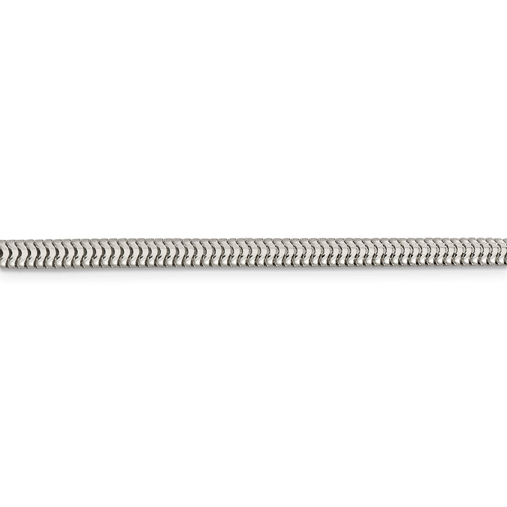 Silver Polished 4.00-mm Round Snake Chain