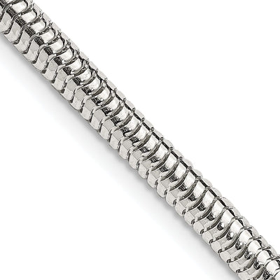 Silver Polished 4.00-mm Round Snake Chain at $ 40.99 only from Jewelryshopping.com