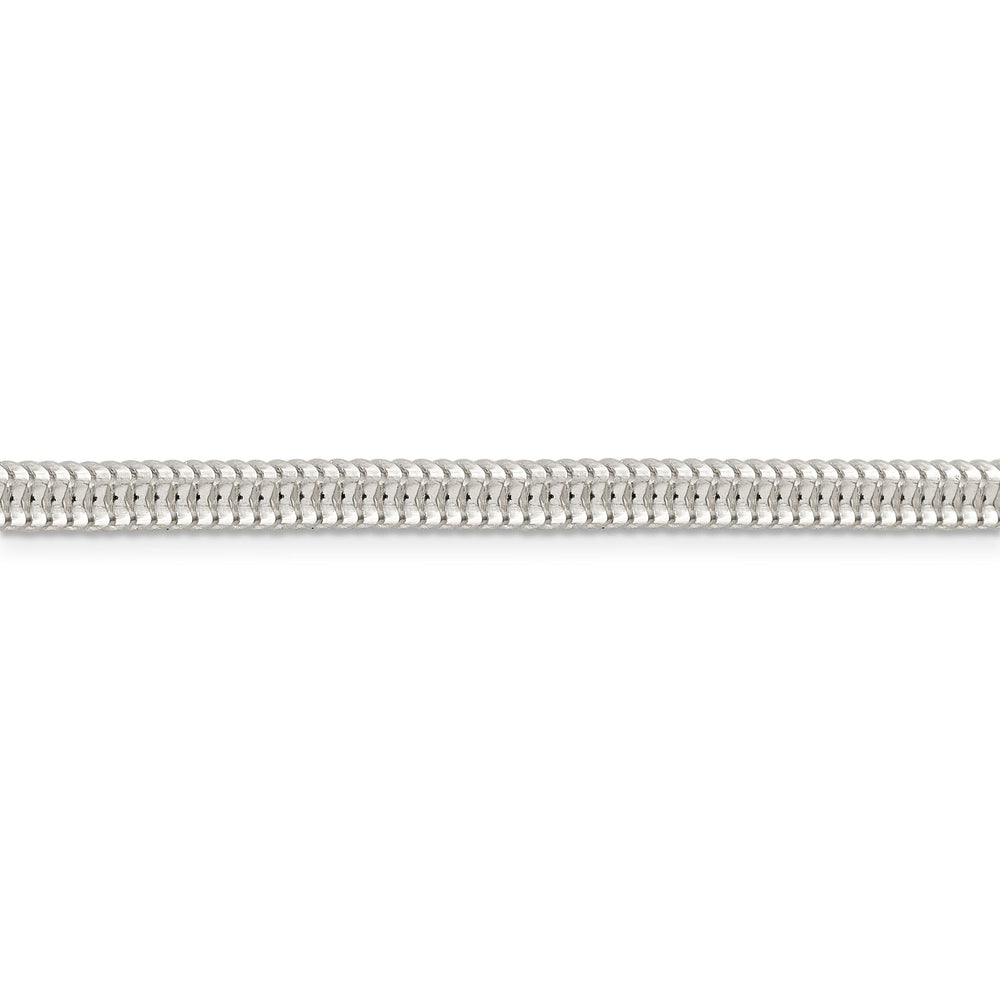 Silver Polished 5.00-mm Round Snake Chain