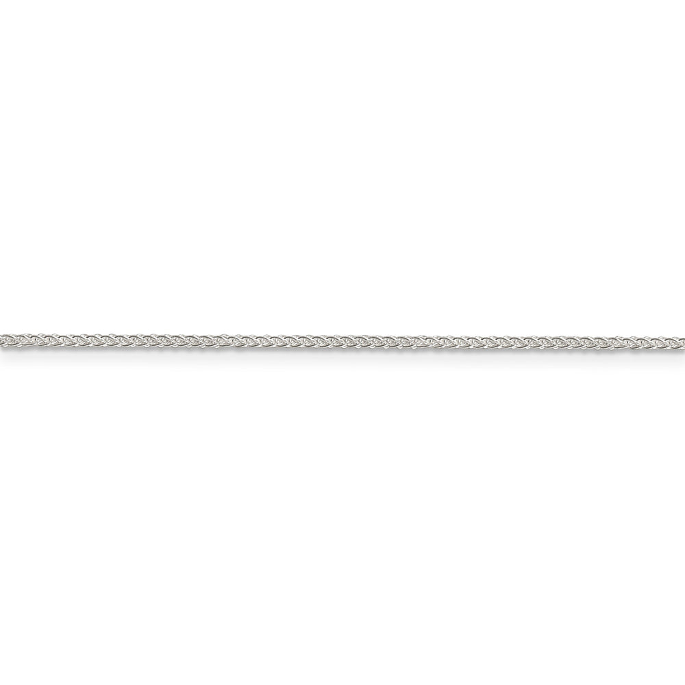 Silver Polished 1.25-mm Solid Round Spiga Chain