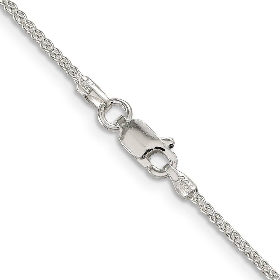 Silver Polished 1.50-mm Solid Round Spiga Chain