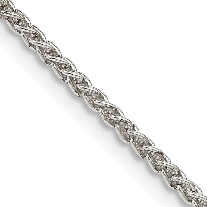 Silver Polished 1.75-mm Solid Round Spiga Chain