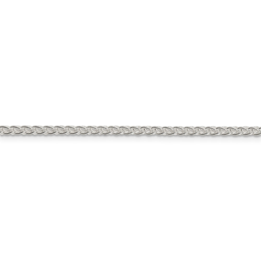 Silver Polished 2.50-mm Solid Round Spiga Chain