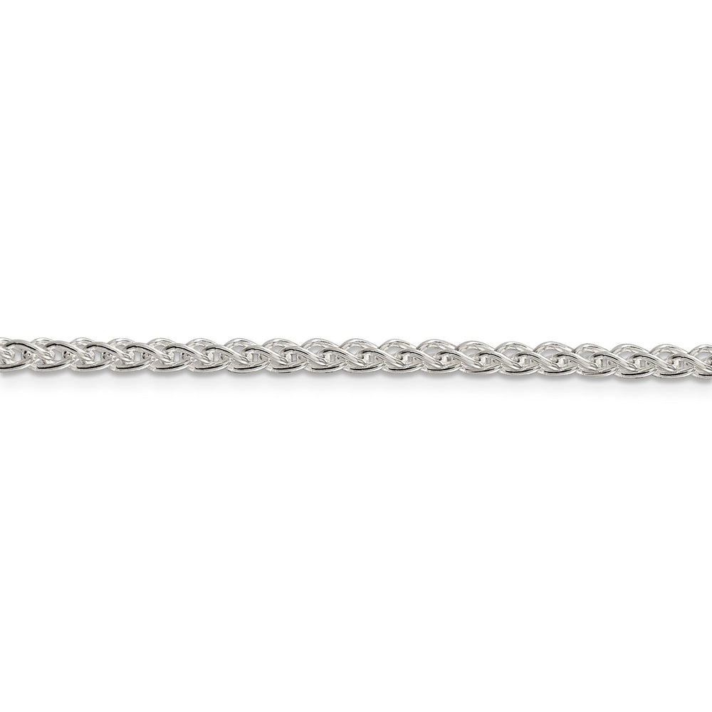 Silver Polished 3.00-mm Solid Round Spiga Chain