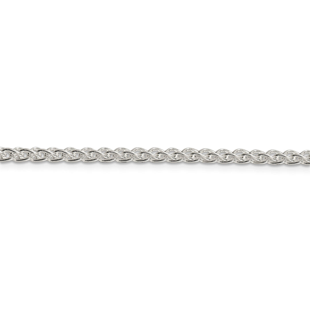 Silver Polished 3.00-mm Solid Round Spiga Chain