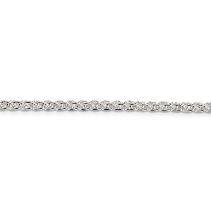 Silver Polished 3.00-mm Solid Round Spiga Chain