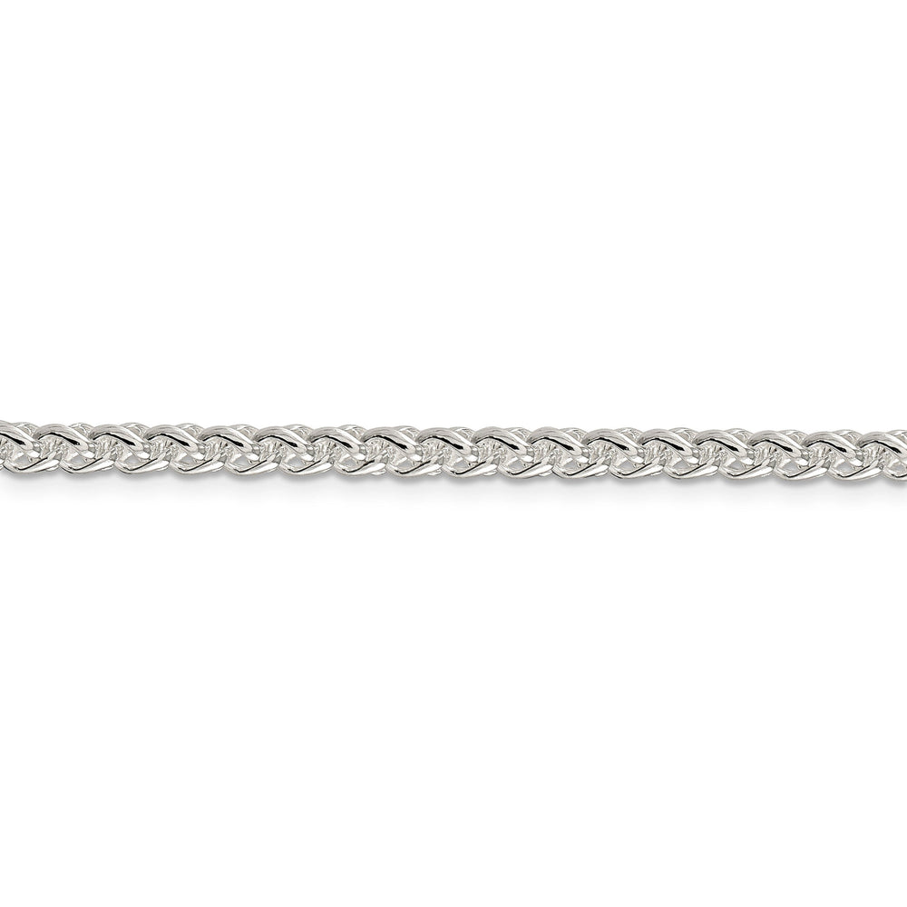 Silver Polished 4.00-mm Solid Round Spiga Chain