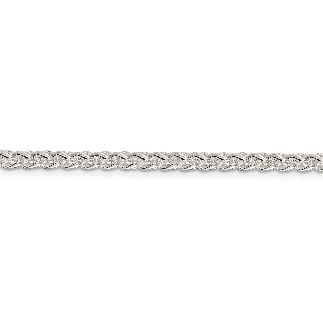 Silver Polished 4.00-mm Solid Round Spiga Chain