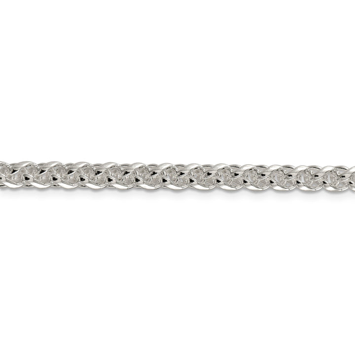 Silver Polished 5.00-mm Solid Round Spiga Chain