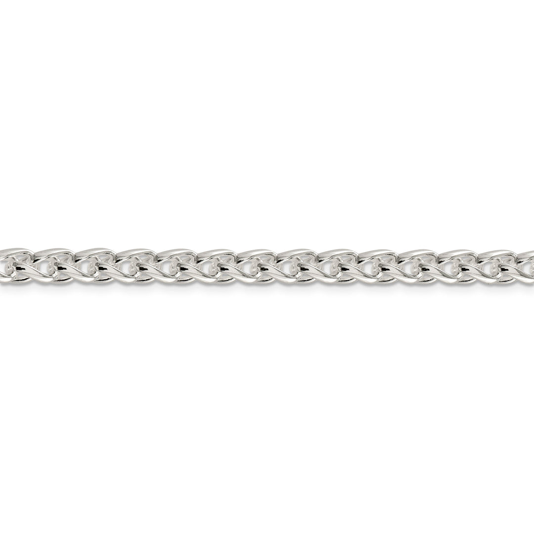 Silver Polished 6.00-mm Solid Round Spiga Chain