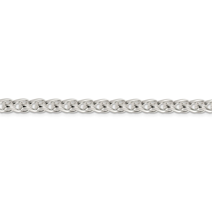 Silver Polished 6.00-mm Solid Round Spiga Chain