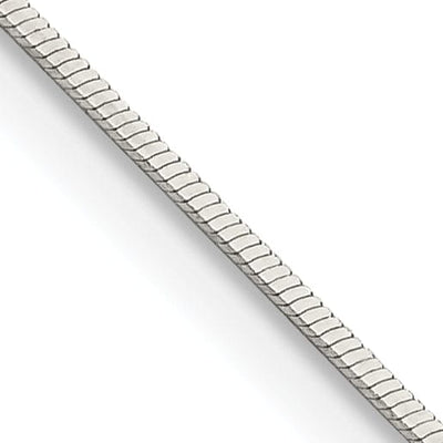 Silver Polished 0.70-mm Square Snake Chain at $ 14.95 only from Jewelryshopping.com