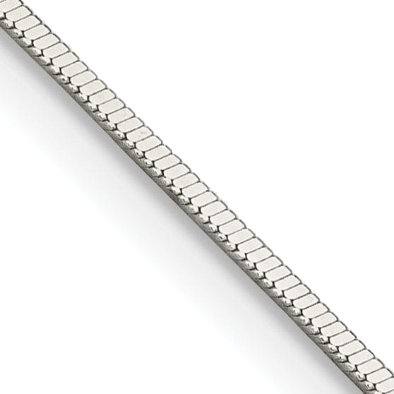 Silver Polished 0.80-mm Square Snake Chain