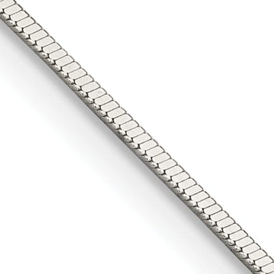 Silver Polished 0.80-mm Square Snake Chain at $ 17.09 only from Jewelryshopping.com