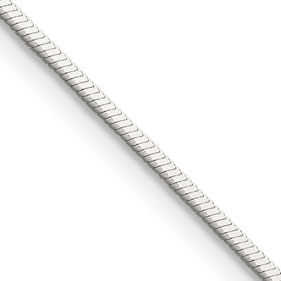Silver Polish 1.00-mm Solid Square Snake Chain at $ 6.3 only from Jewelryshopping.com