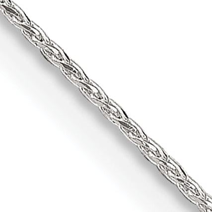 Sterling Silver D.C 0.85-mm Round Spiga Chain