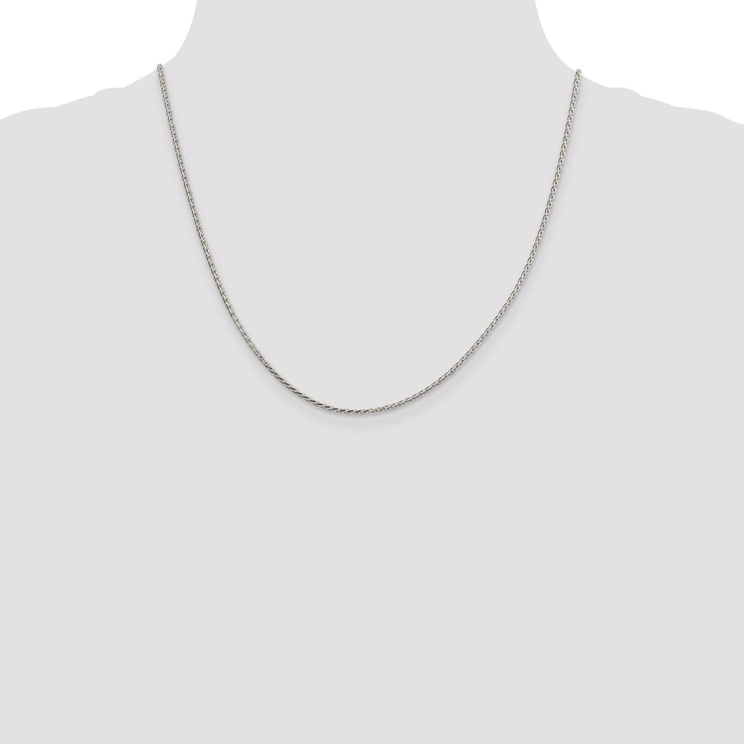 Sterling Silver D.C 1.50-mm Round Spiga Chain