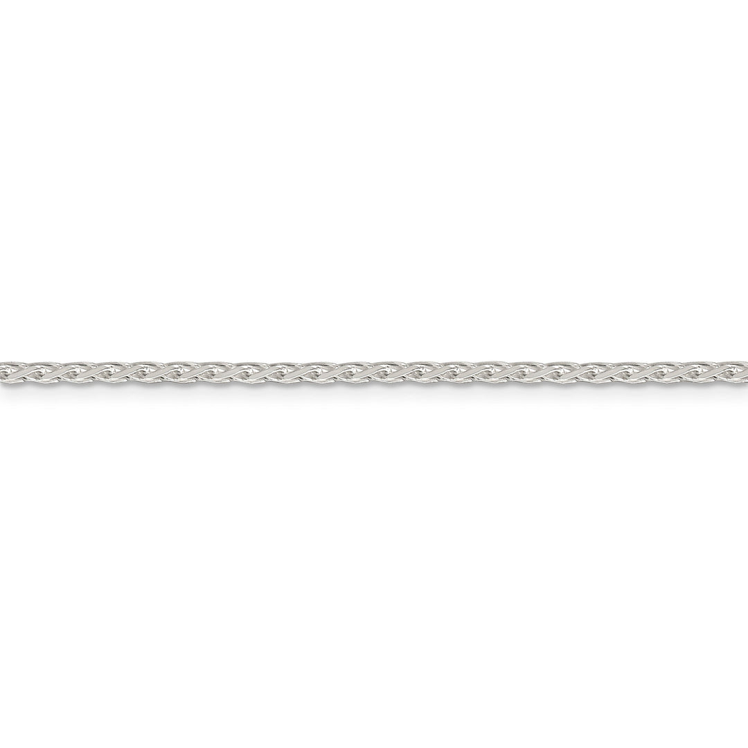 Sterling Silver D.C 2.15-mm Round Spiga Chain