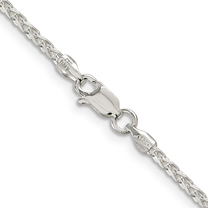 Sterling Silver D.C 2.15-mm Round Spiga Chain