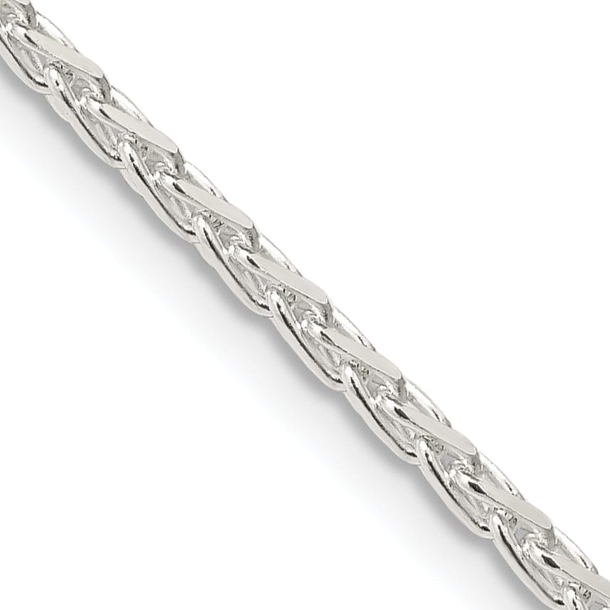 Sterling Silver D.C 2.15-mm Round Spiga Chain