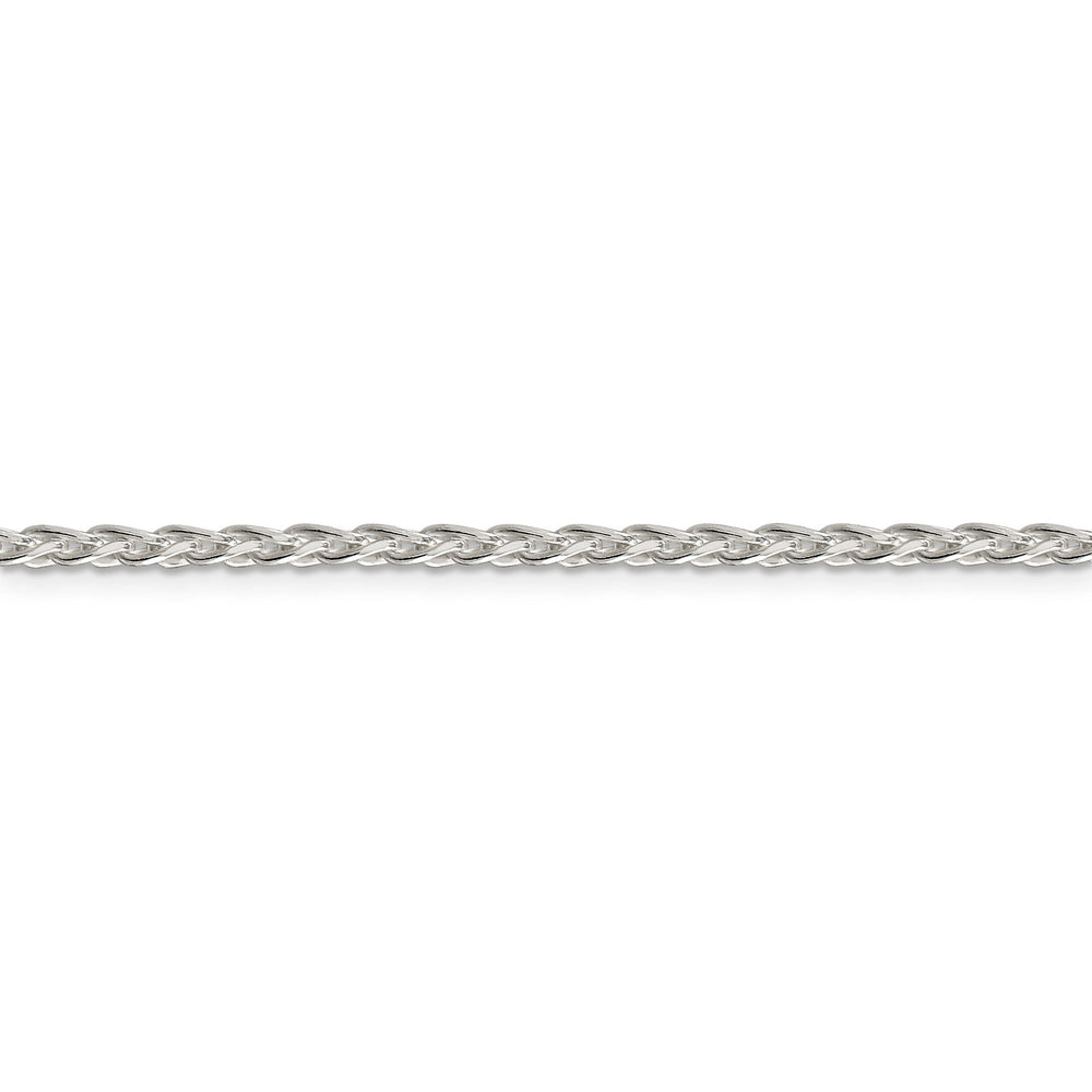 Sterling Silver D.C 2.85-mm Round Spiga Chain