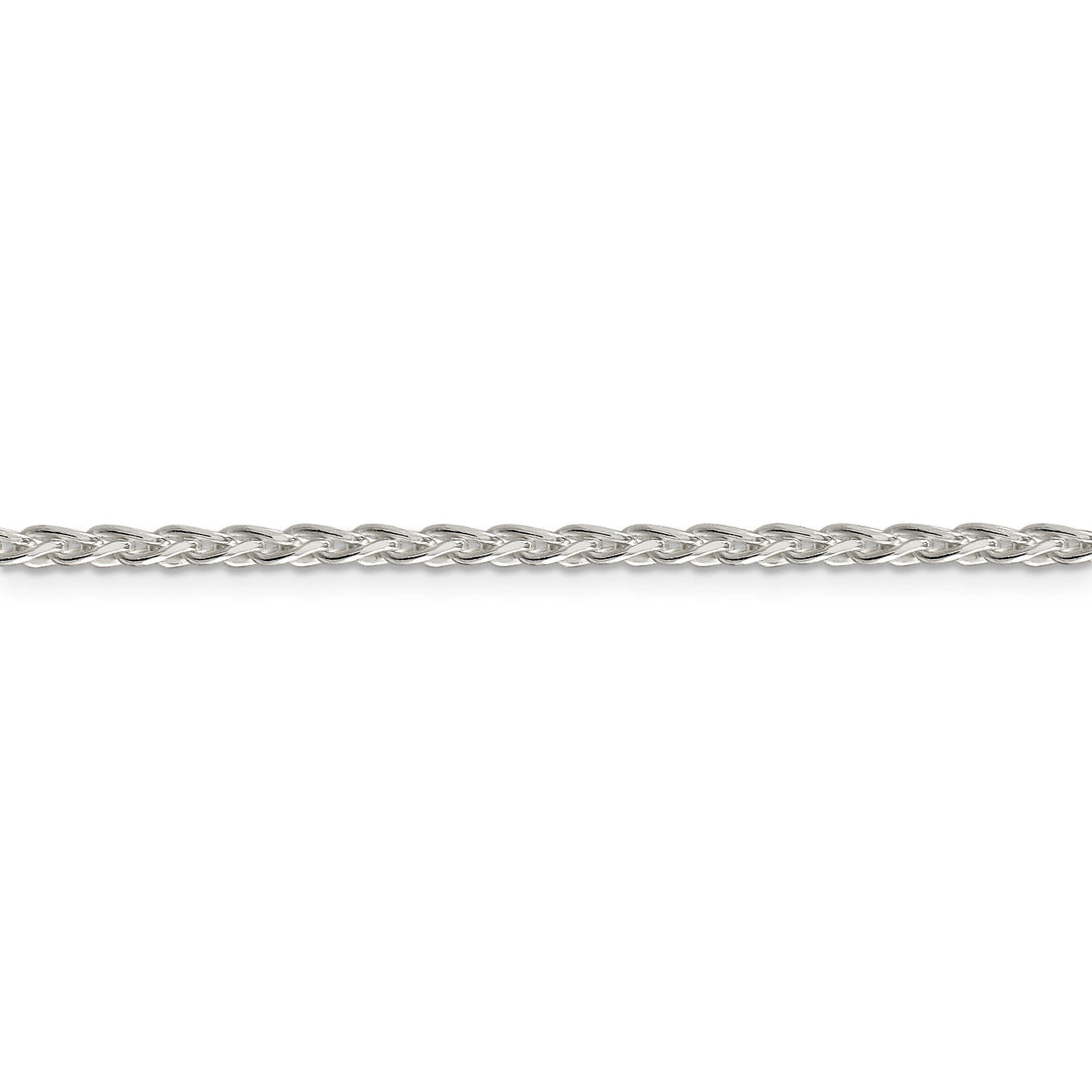Sterling Silver D.C 2.85-mm Round Spiga Chain
