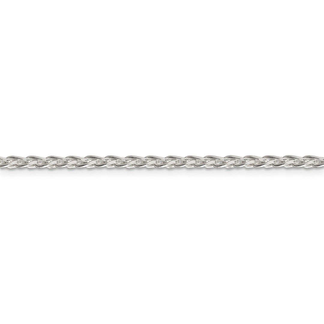 Sterling Silver D.C 2.85-mm Round Spiga Chain