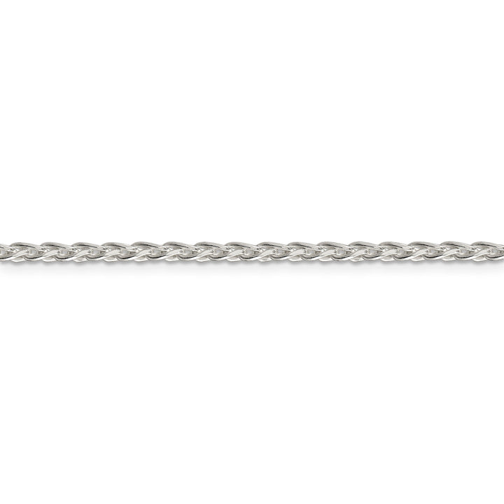 Sterling Silver D.C 2.85-mm Round Spiga Chain