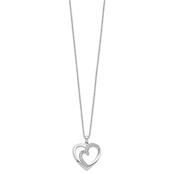 Sterling Silver Soulmate Heart Necklace