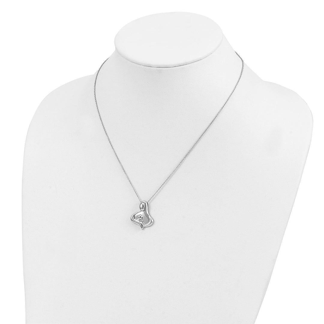 Sterling Silver Polished Maternal Bond Necklace