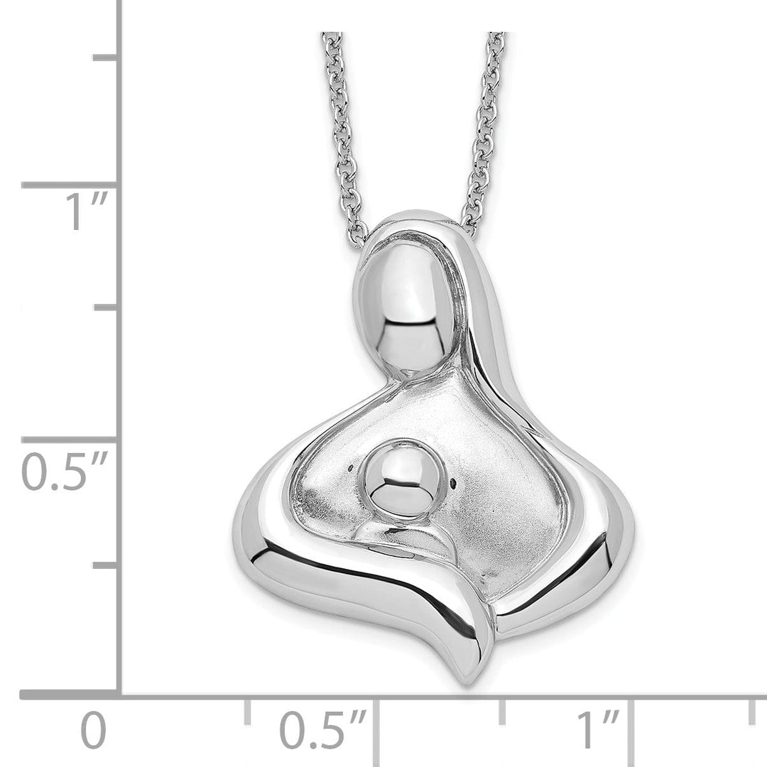 Sterling Silver Polished Maternal Bond Necklace